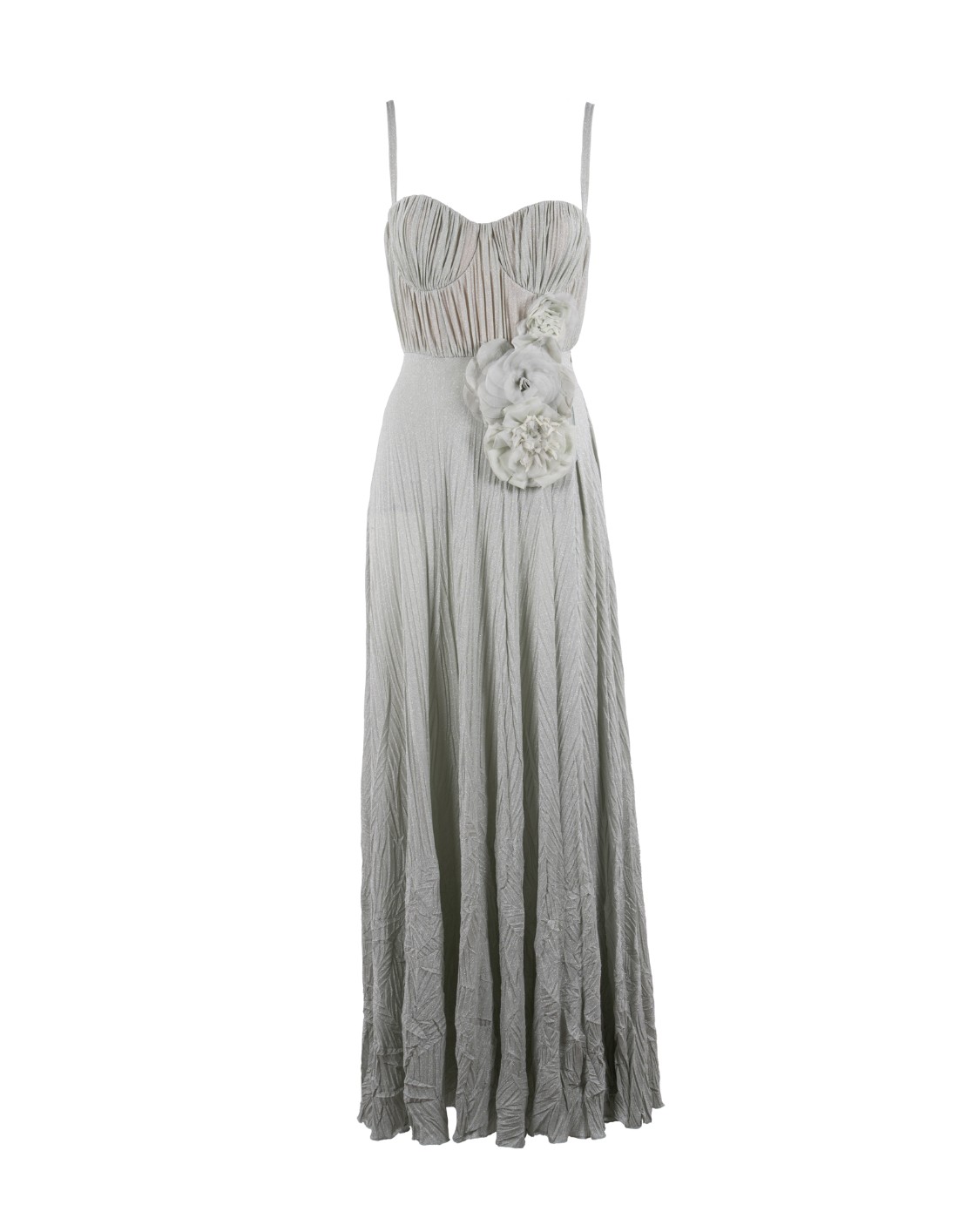 shop ELISABETTA FRANCHI  Abito: Elisabetta Franchi abito Red Carpet in jersey lurex con fiore ricamato.
Spalline regolabili.
Dettaglio floreale coordinato.
Zip invisibile sul fianco.
Vestibilità slim.
Composizione: 63%Viscosa 17%Poliestere 15%Poliammide 05%Elastane.
Made in Italy.. ABR2252E2-124 number 8182262